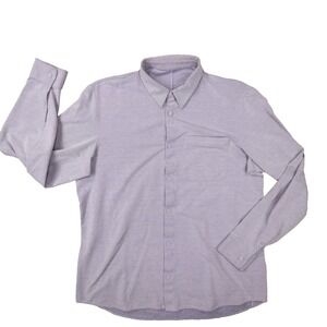lululemon athletica Purple Casual Button Down Shirt